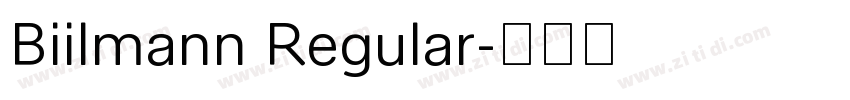 Biilmann Regular字体转换